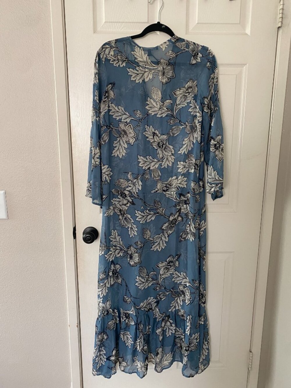 For Love & Lemons 🍋 | RARE Santa Rosa Maxi Dress in Vintage Blue Floral - Picture 12 of 16